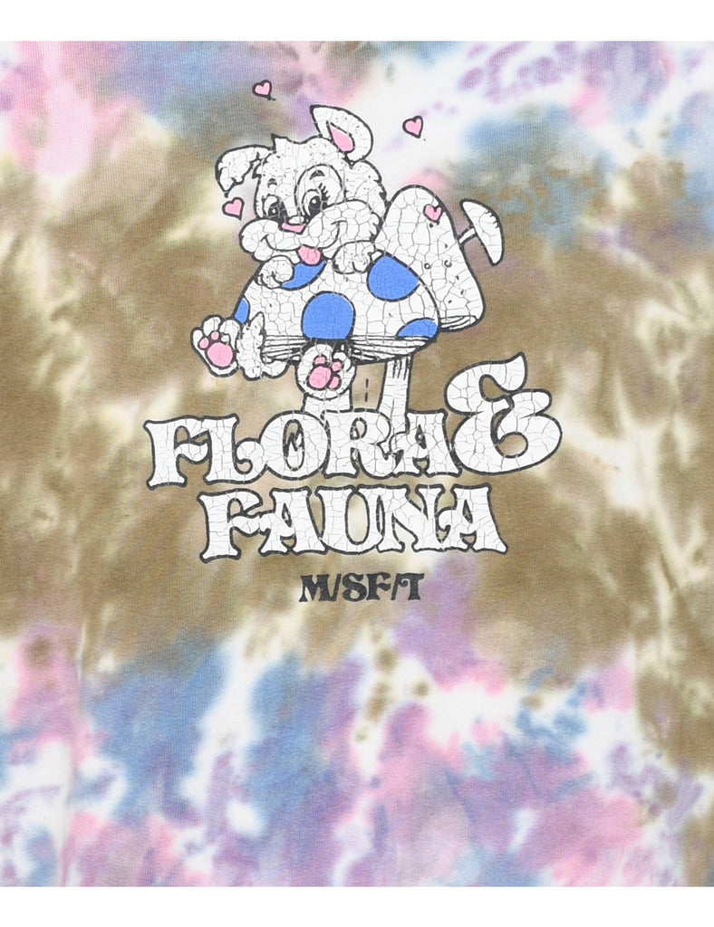 Tie Dyed Multi-Colour Sweatshirt - M