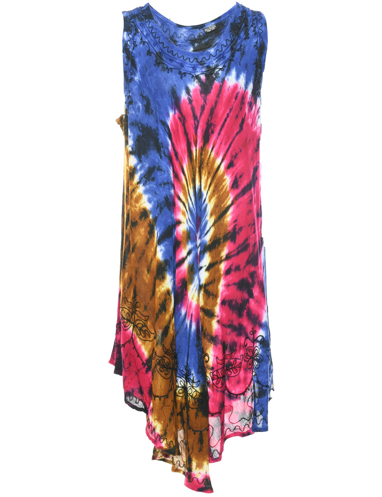 Tie Dyed Shift Dress - XL