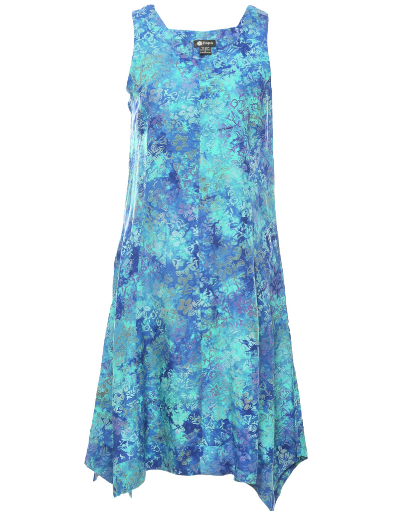 Tie Dyed Sleeveless Dress - S