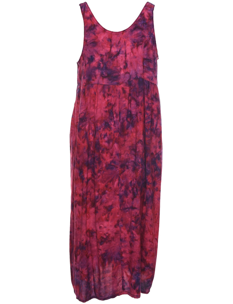 Tie Dyed Sleeveless Dress - XL