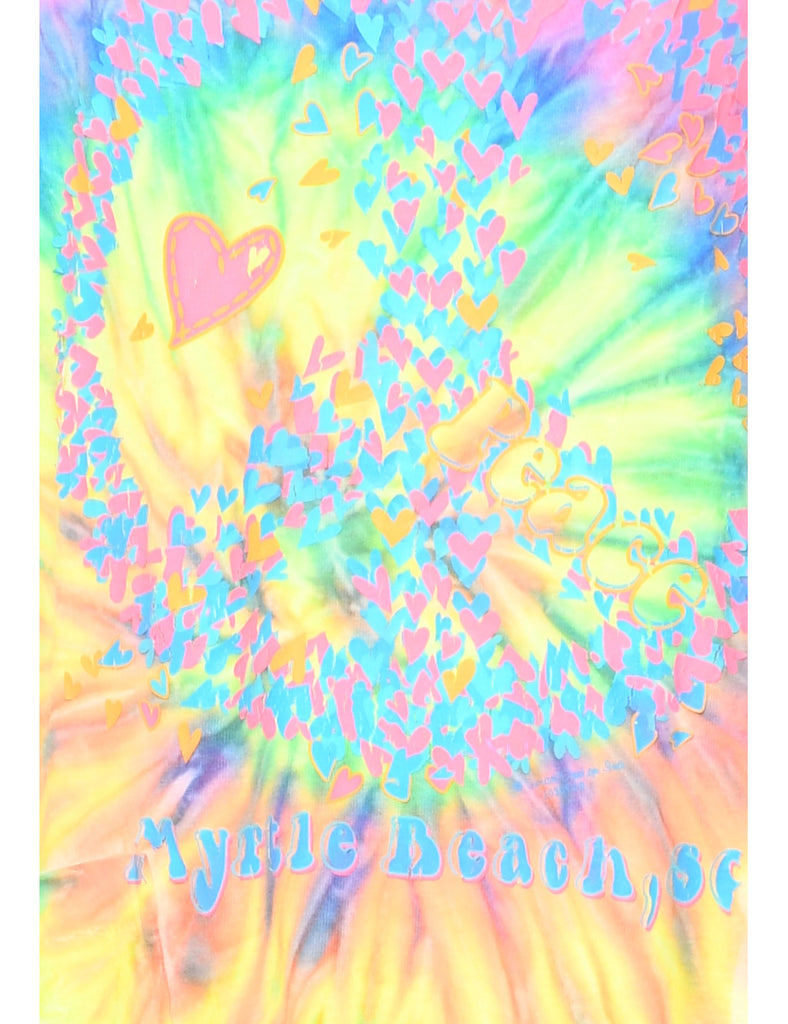 Tie Dyed Sleeveless Dress - L