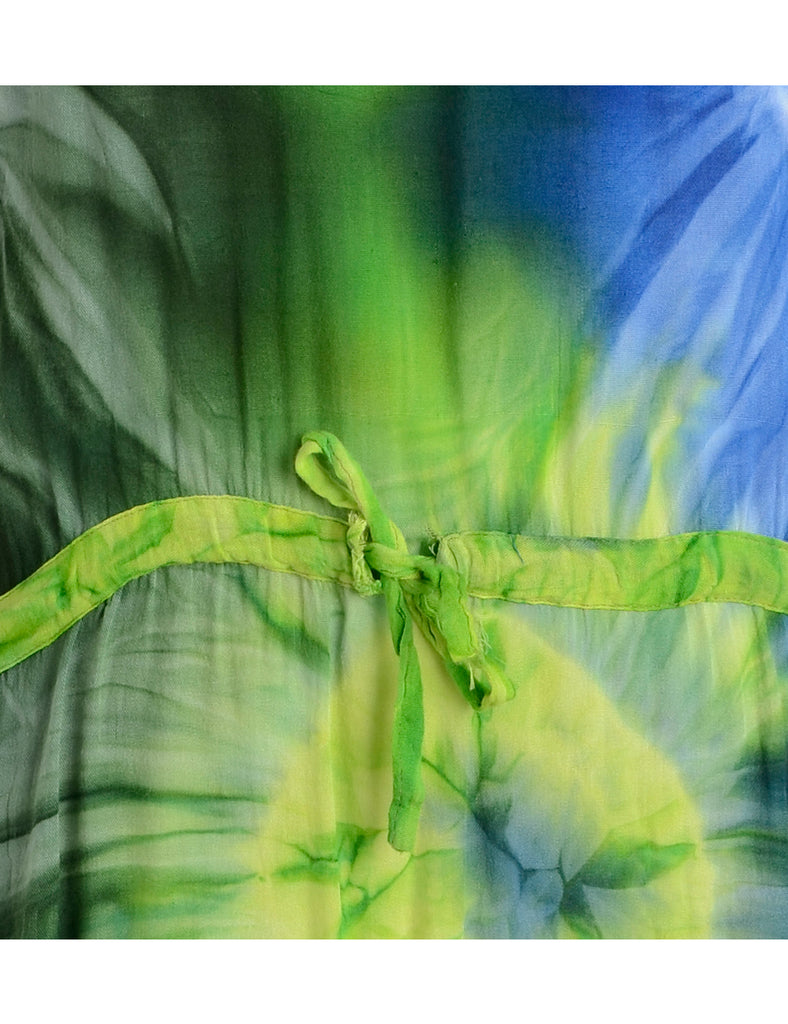 Tie Dyed Tunic Dress - L