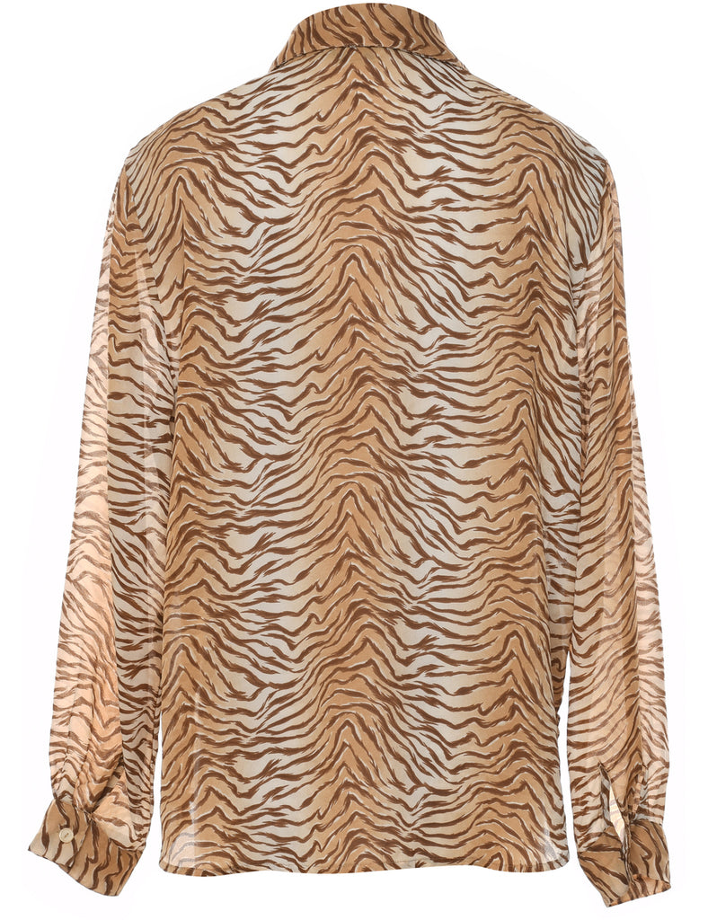 Tiger Print Shirt - L