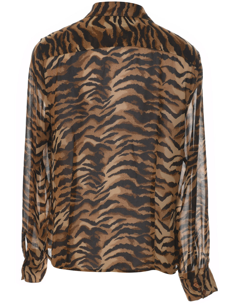Tiger Print Shirt - L