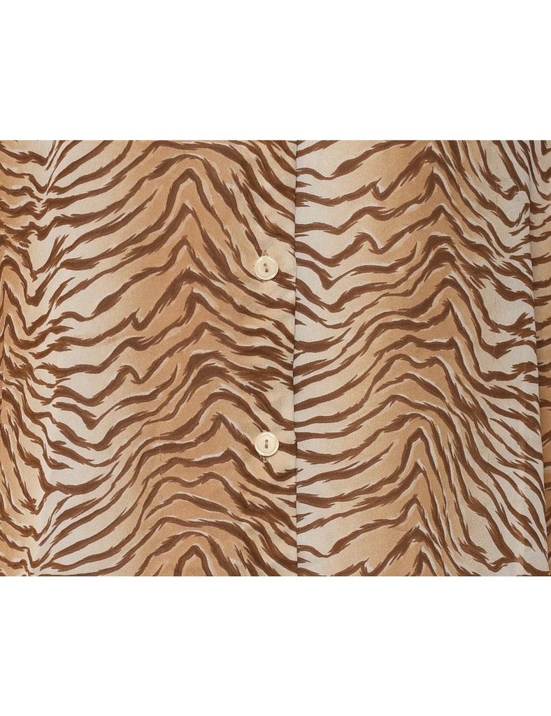 Tiger Print Shirt - L