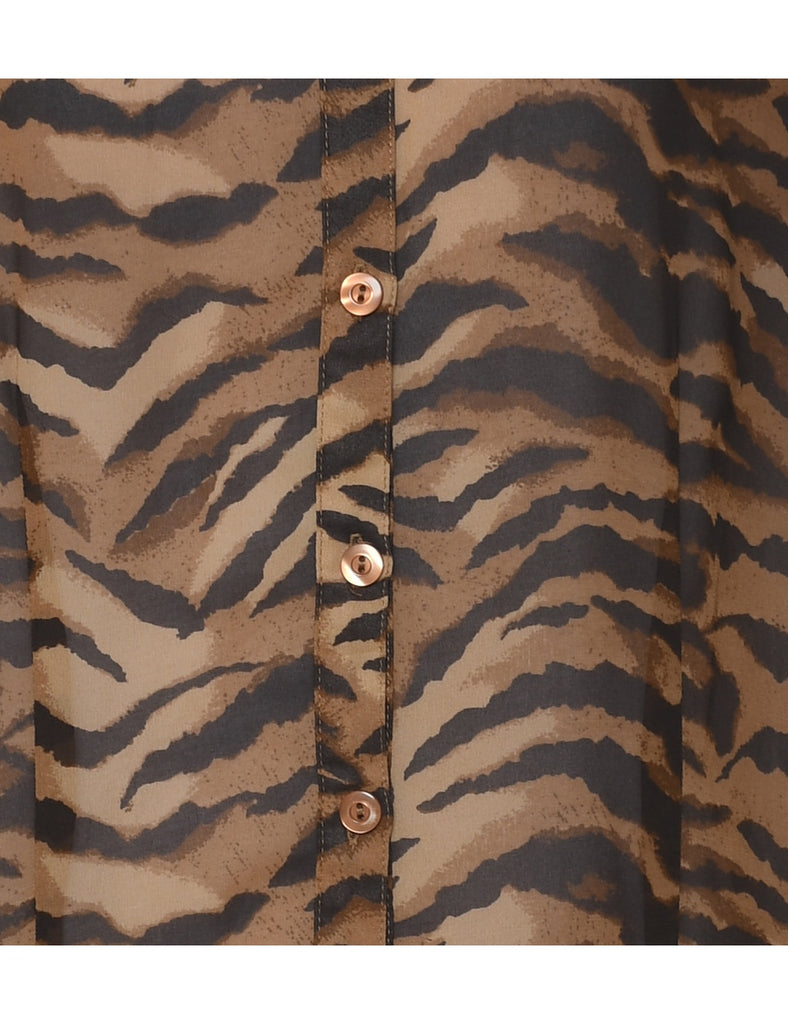 Tiger Print Shirt - L