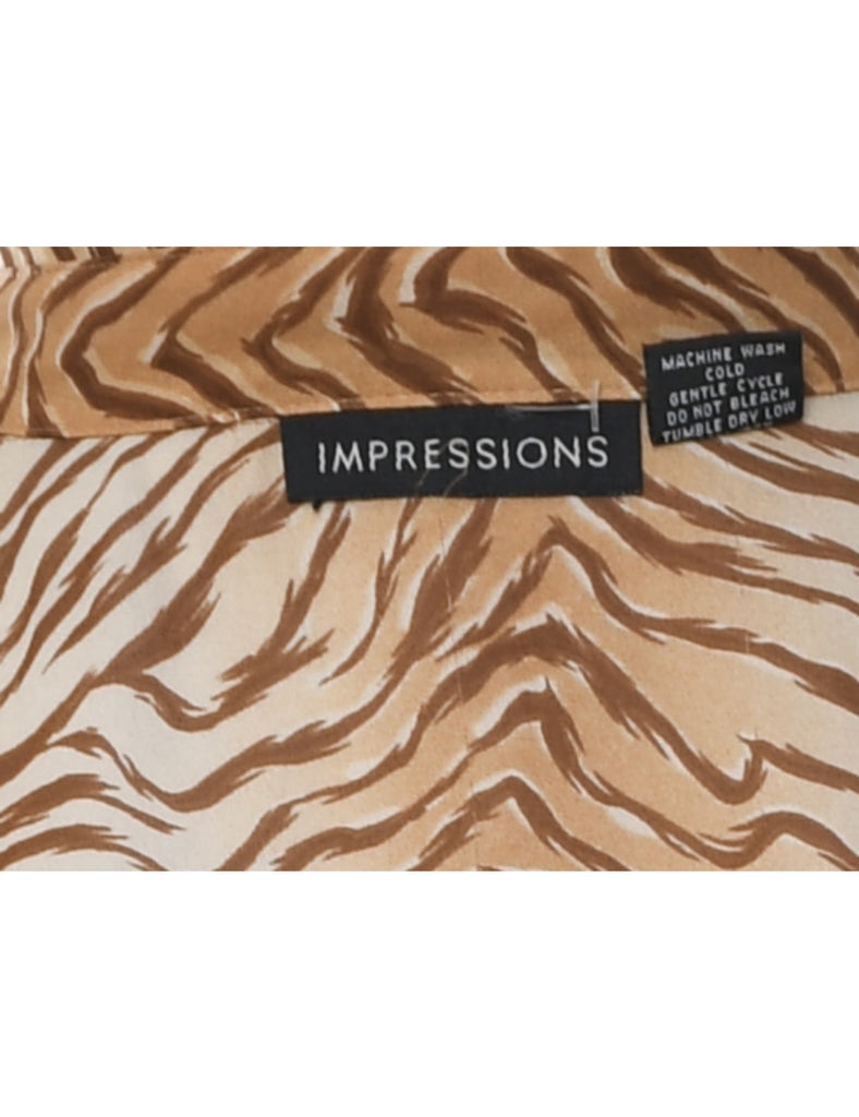 Tiger Print Shirt - L