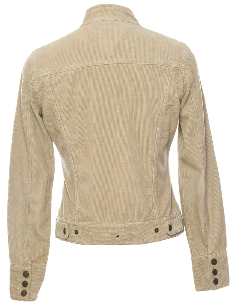 Tommy Hilfiger Beige Cord Y2K Jacket - S