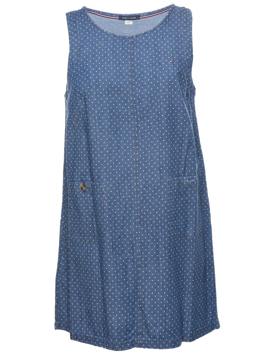 vintage tommy hilfiger denim dress Tommy Hilfiger short sleeve denim dress SIZE 6X