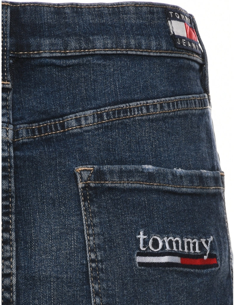 Tommy Hilfiger Distressed Denim Skirt - M