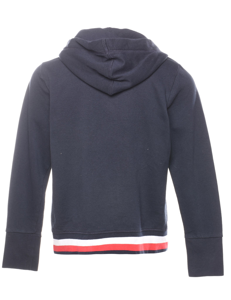 Tommy Hilfiger Hooded Navy & Red Sweatshirt - M