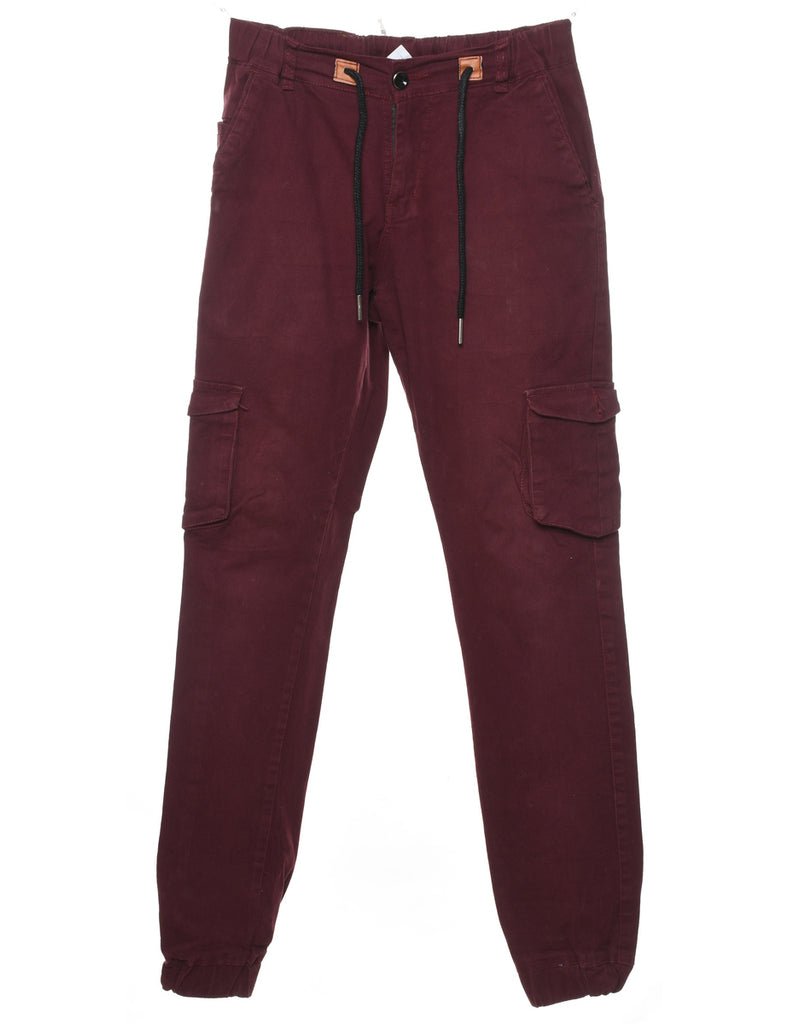 Tommy Hilfiger Maroon Trousers - W26 L31