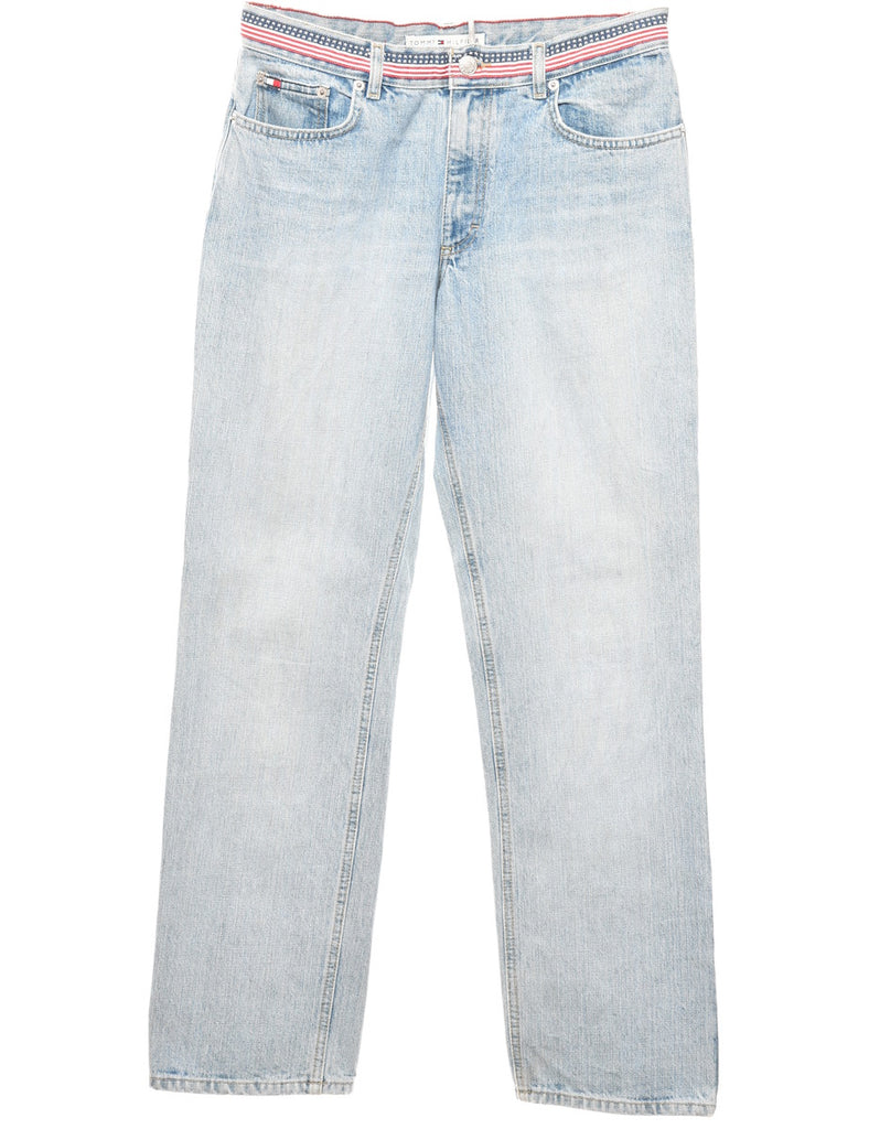 Tommy Hilfiger Straight-Fit Light Wash Jeans - W28 L30