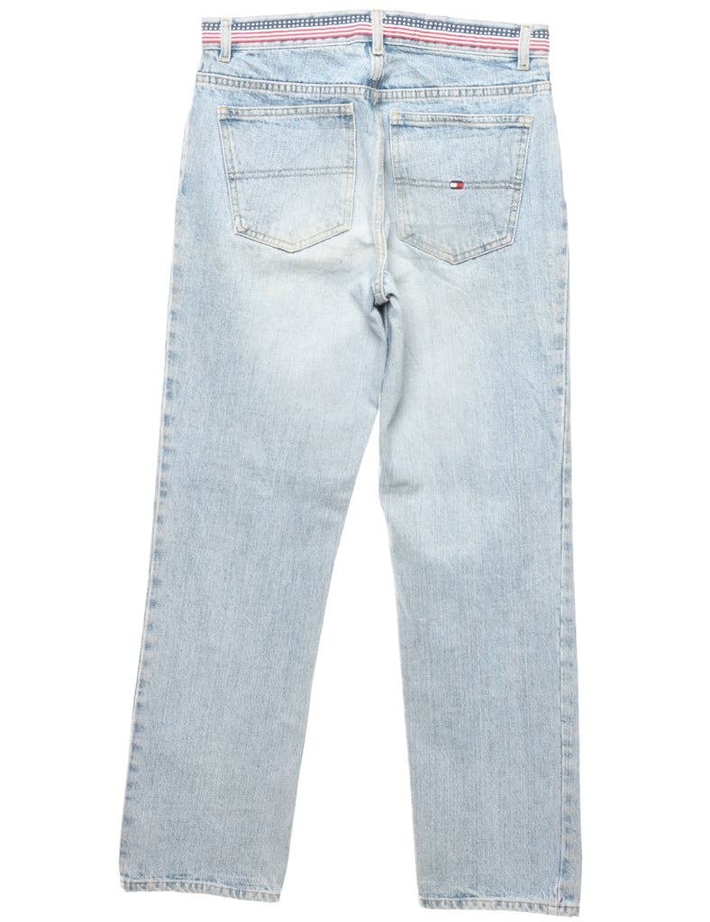 Tommy Hilfiger Straight-Fit Light Wash Jeans - W28 L30