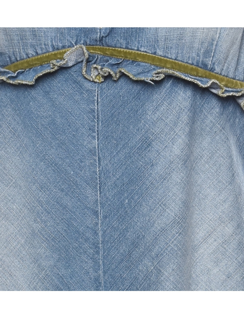 Tommy Hilfiger Y2K Halterneck Denim Dress - S