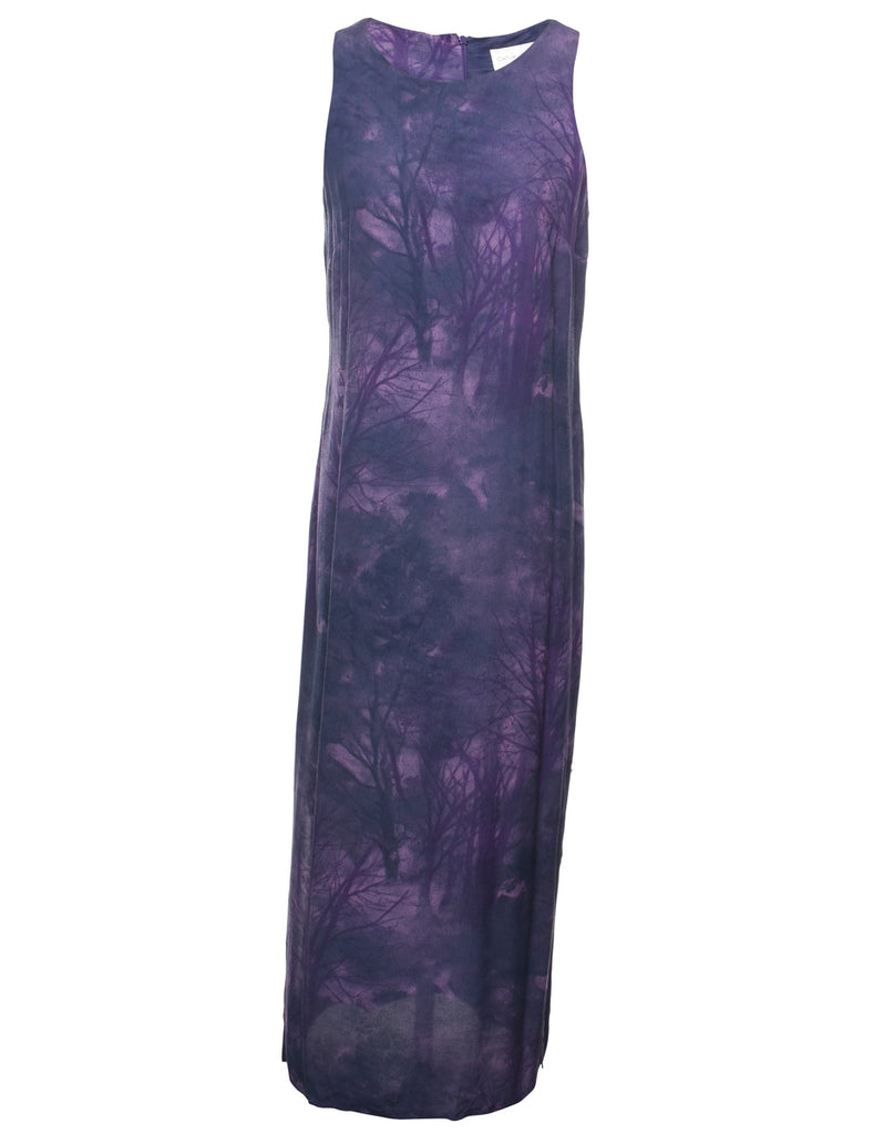 Tree Print Maxi Dress - S