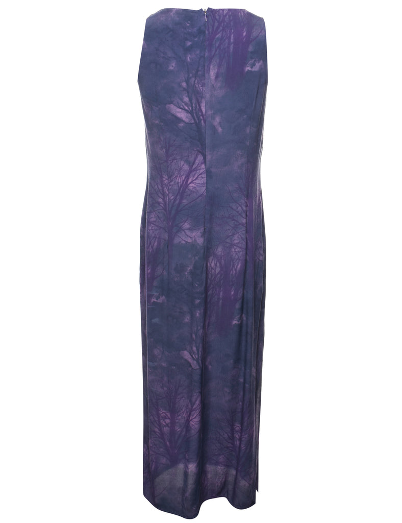 Tree Print Maxi Dress - S