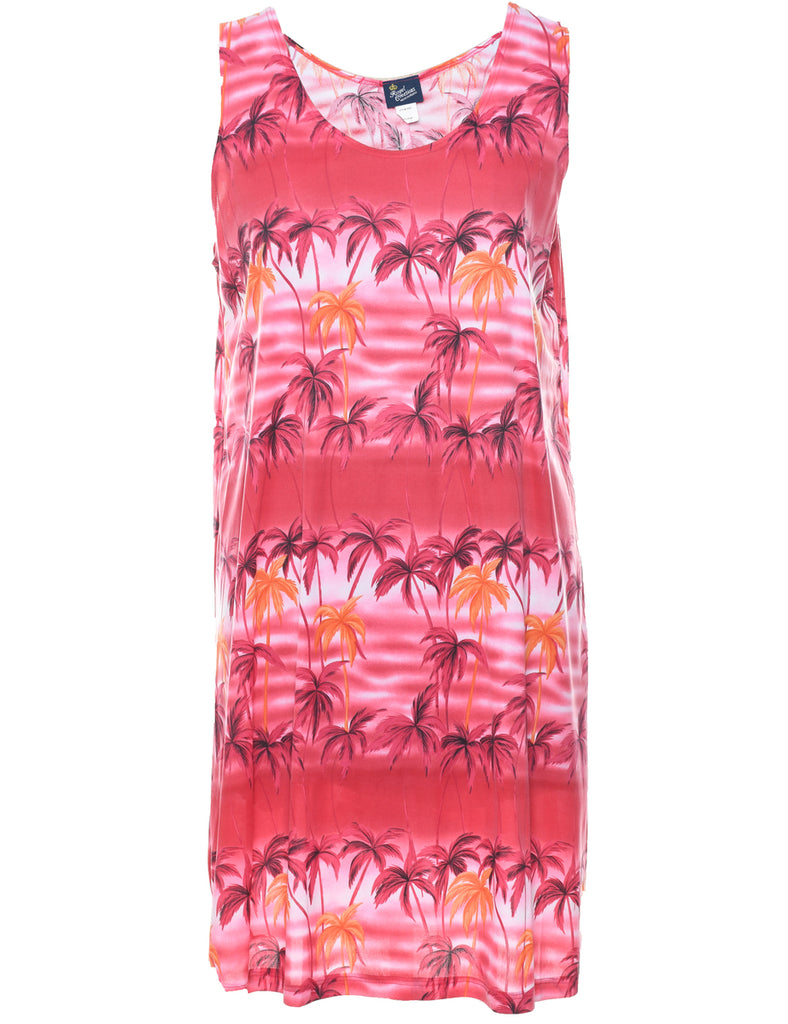 Tropical Print Dress - XL