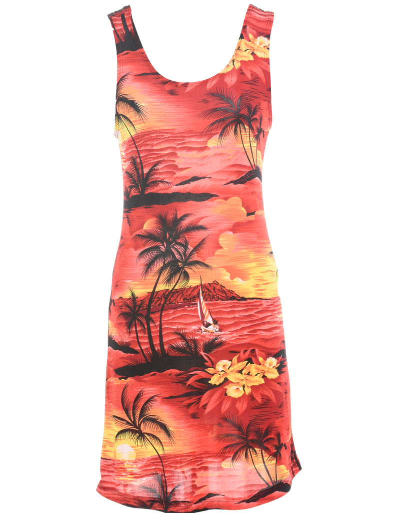 Tropical Print Dress - XS