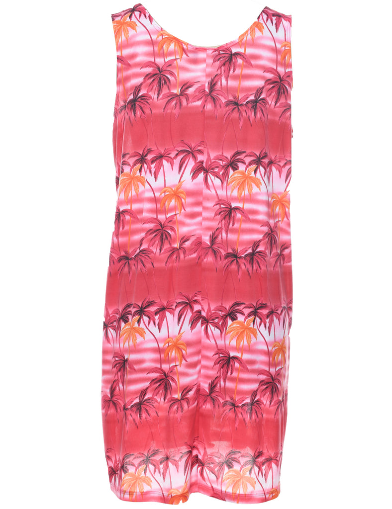 Tropical Print Dress - XL