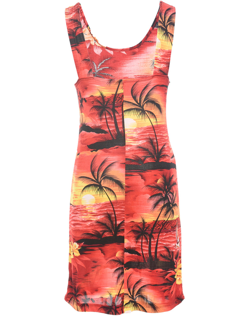 Tropical Print Dress - XS