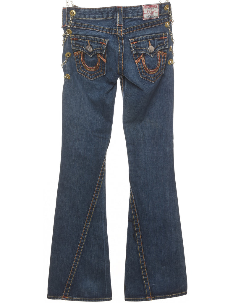 True Religion Low Rise Y2K Denim Trousers - W28 L34