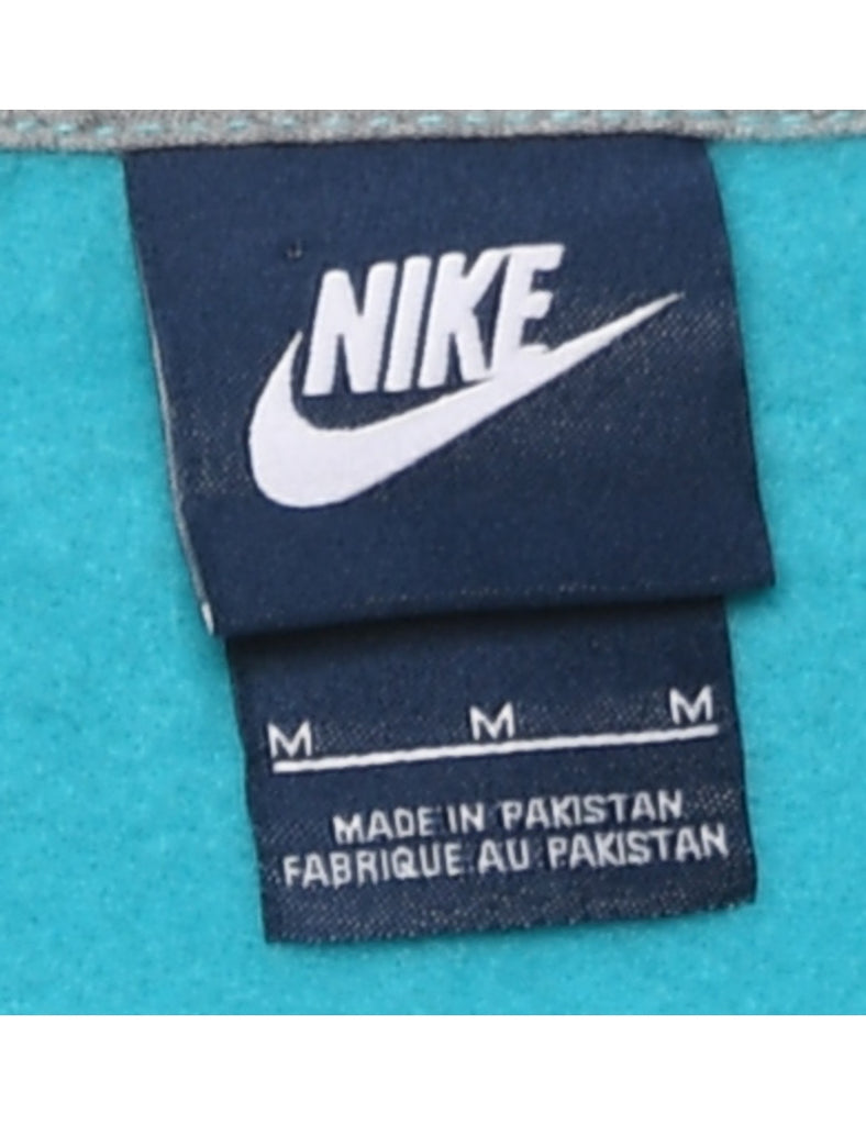 Turquoise Nike Printed Sweatshirt - M
