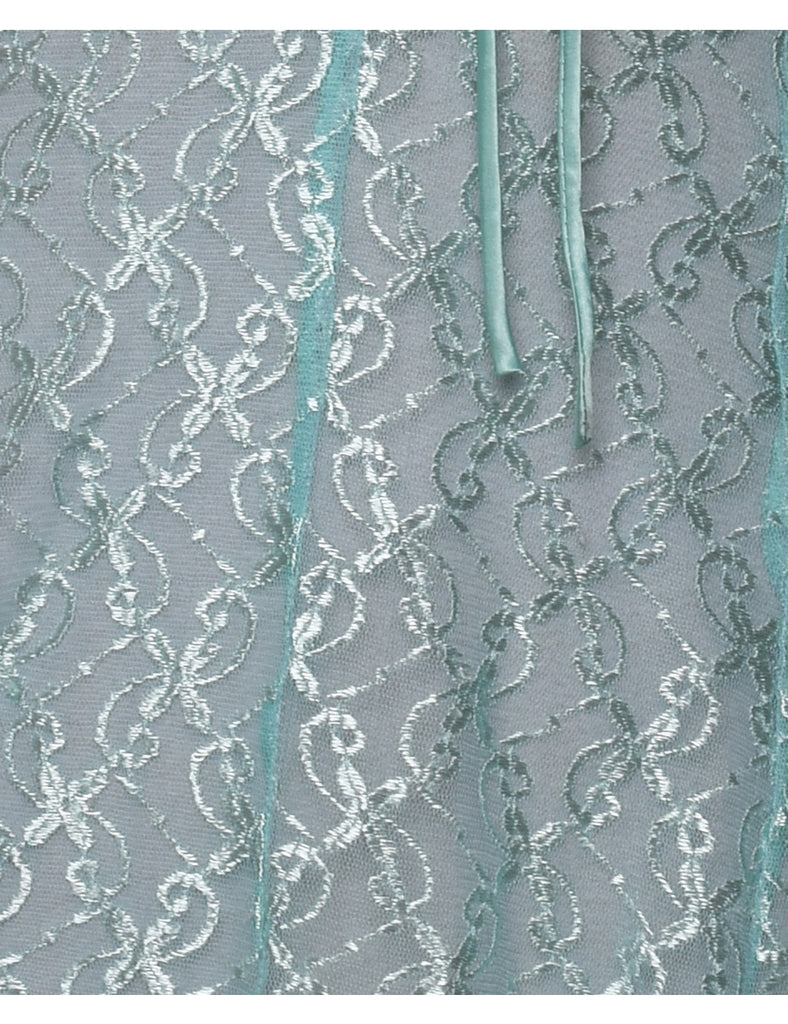 Turquoise Sparkly Slip - M