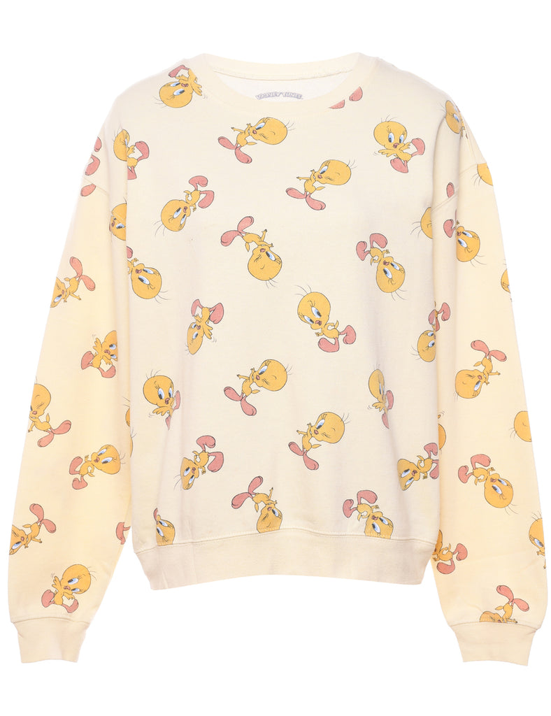 Tweety Bird Looney Tunes 1990s Cartoon Sweatshirt - L
