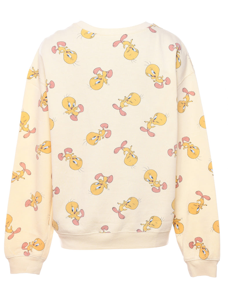 Tweety Bird Looney Tunes 1990s Cartoon Sweatshirt - L