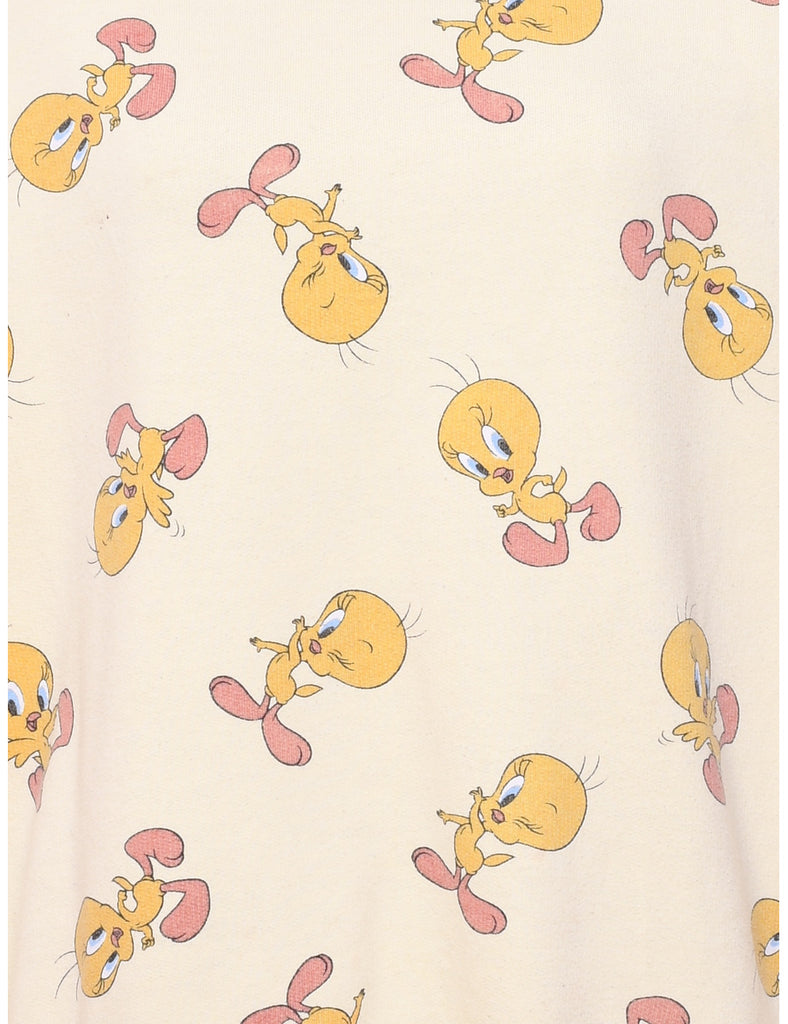 Tweety Bird Looney Tunes 1990s Cartoon Sweatshirt - L