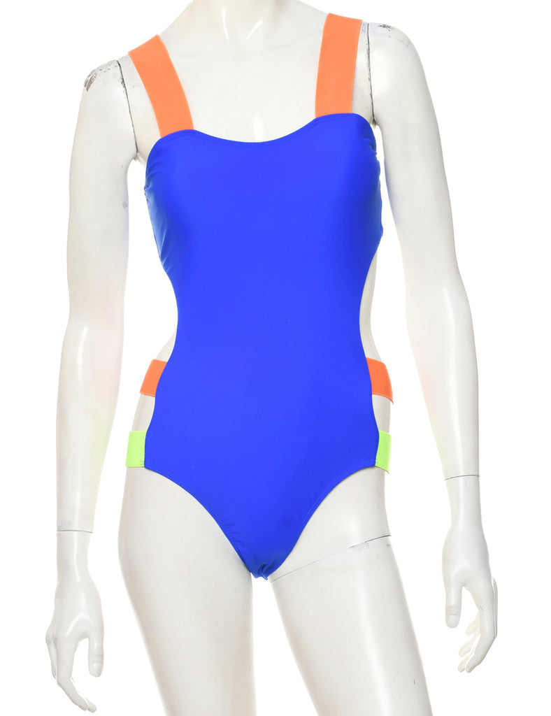 Two Tone One-piece Swimsuit - XS