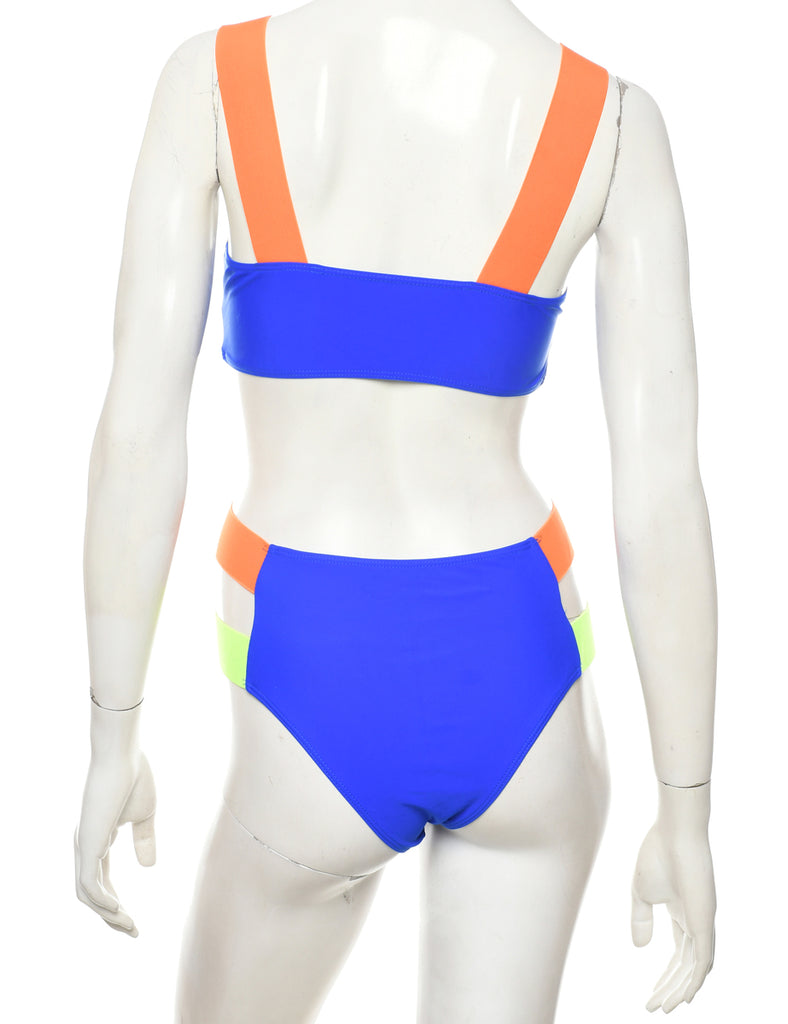 Two Tone One-piece Swimsuit - XS
