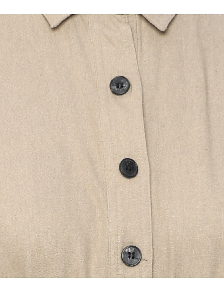 Two Tone Shirt Dress - M