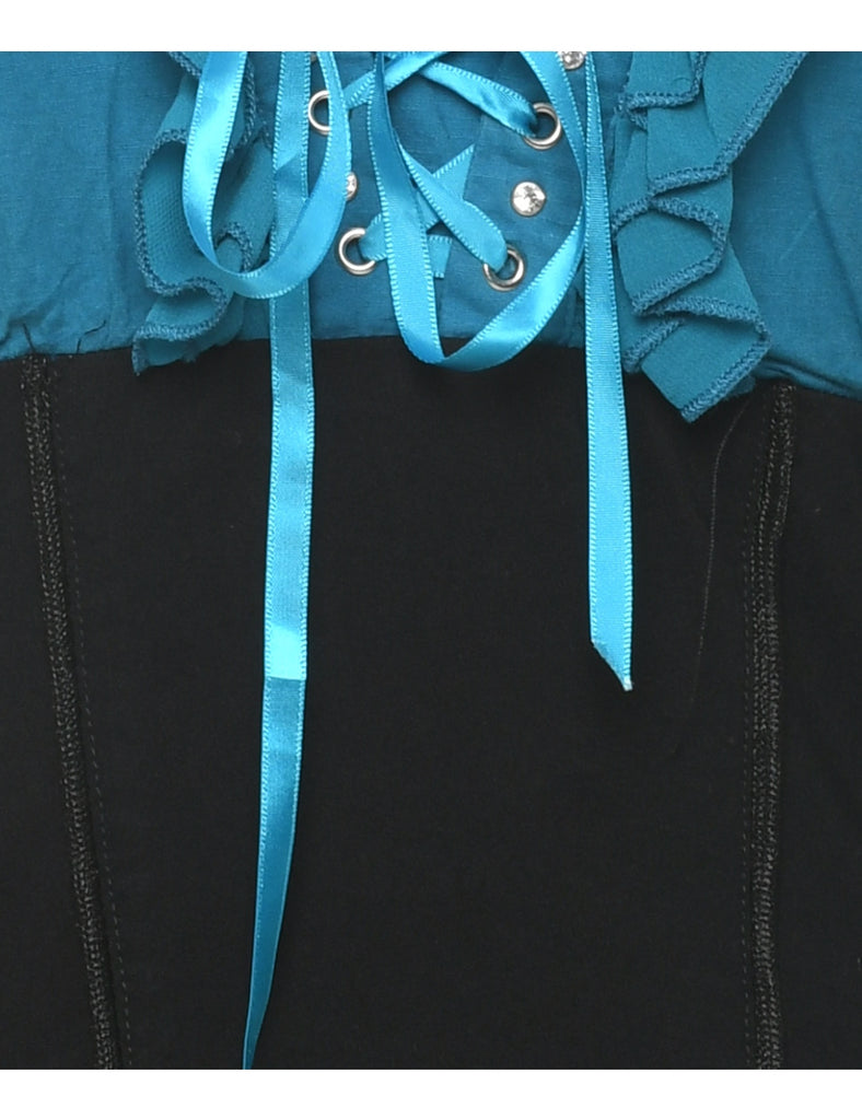 Two Tone Sleeveless Top - S