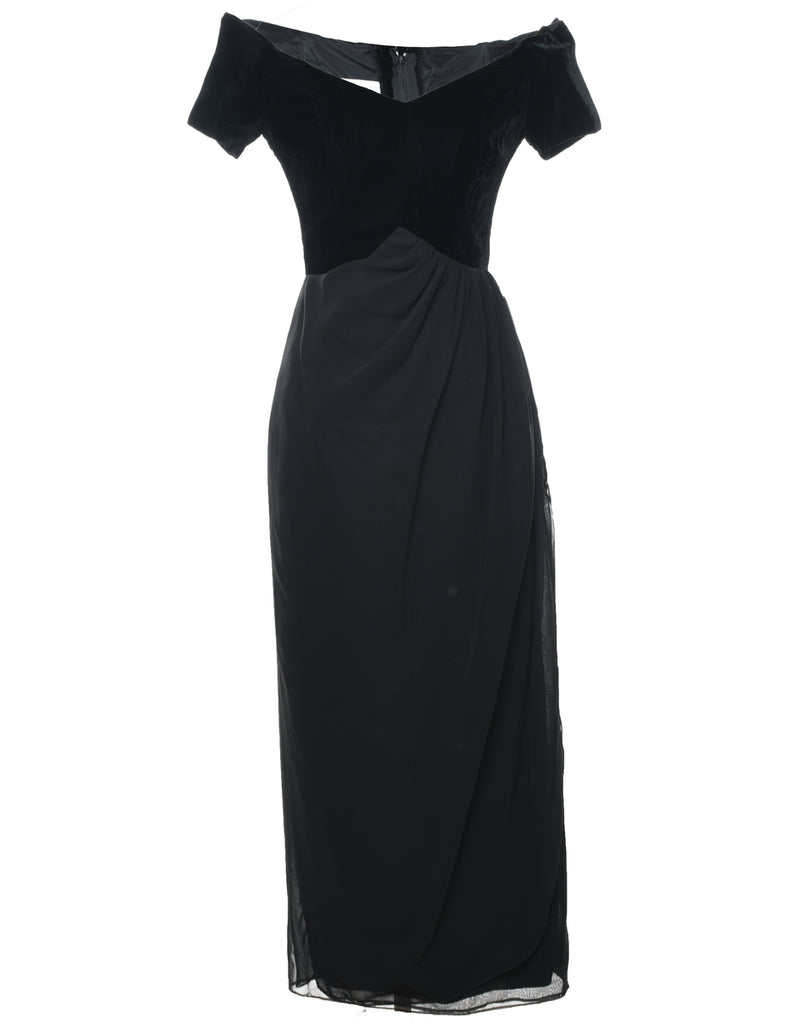 Velour Evening Dress - M