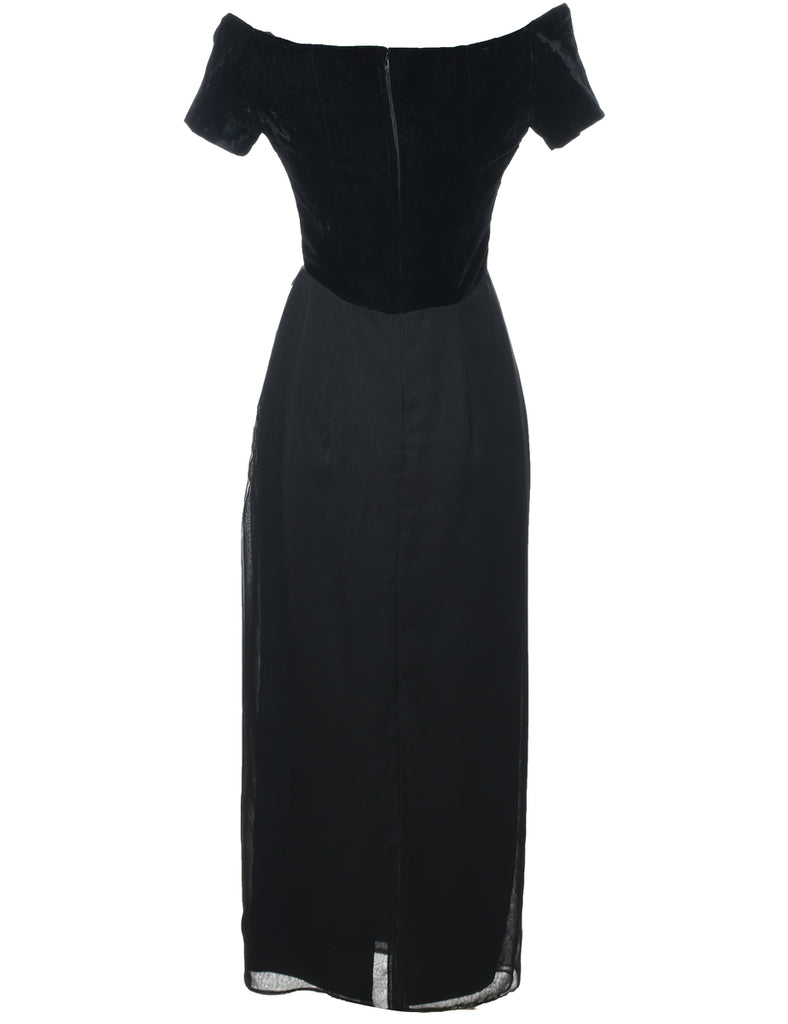 Velour Evening Dress - M