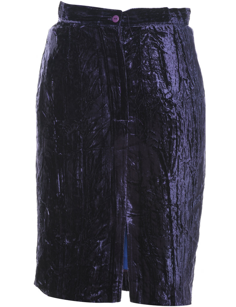 Velour Pencil Skirt - XS