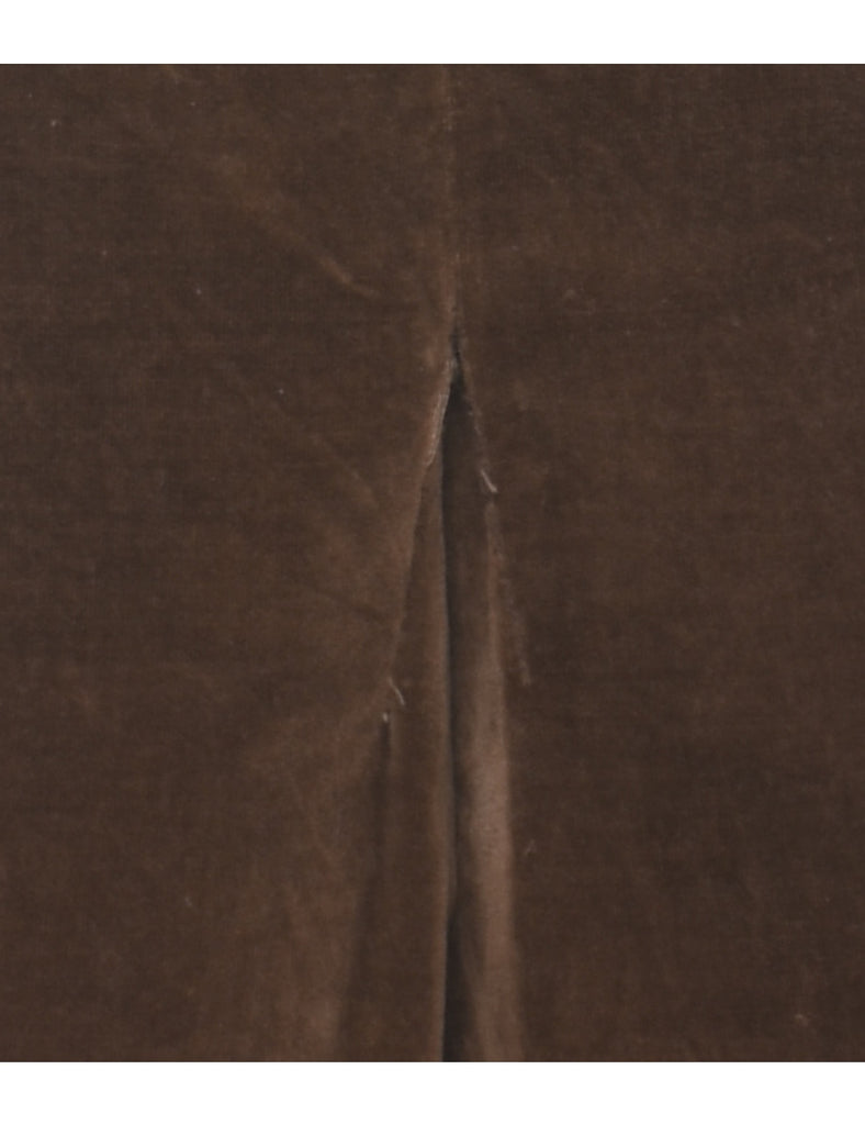 Velvet A-line Skirt - M
