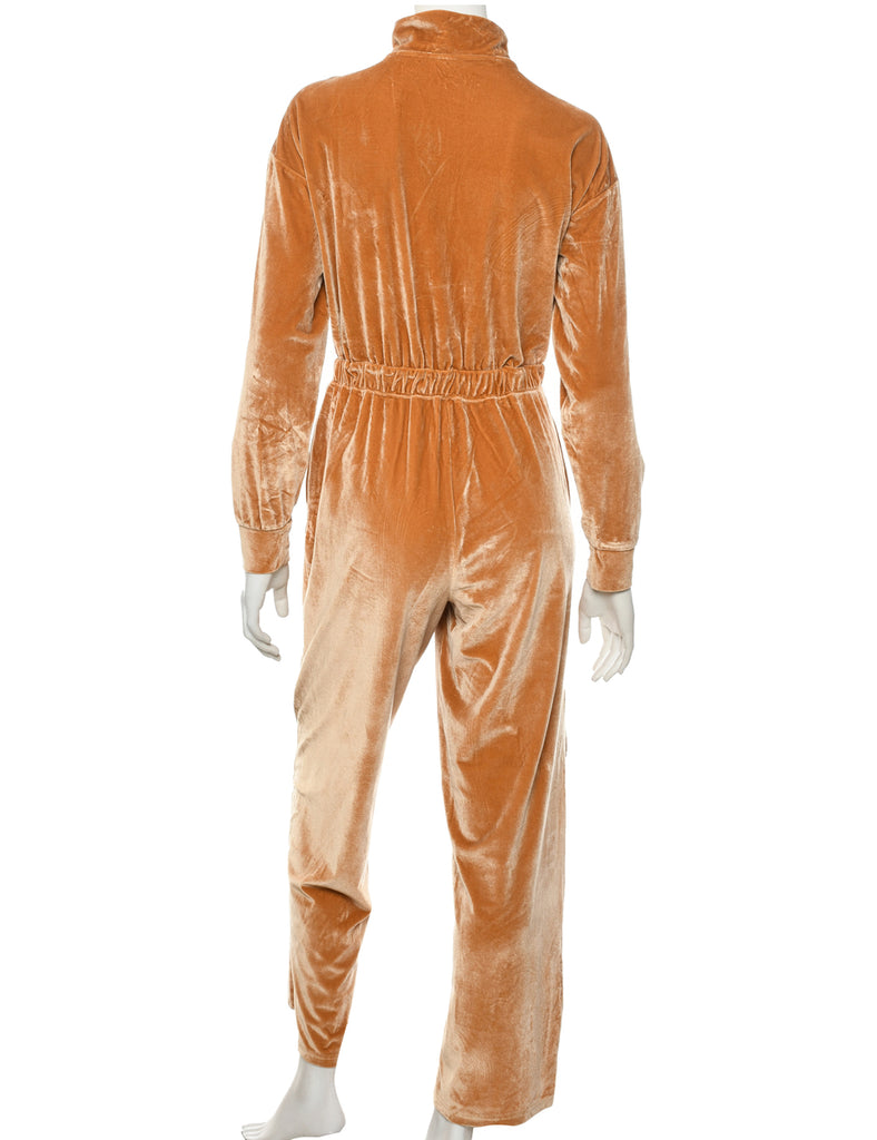 Velvet Bronze Jumpsuit - L