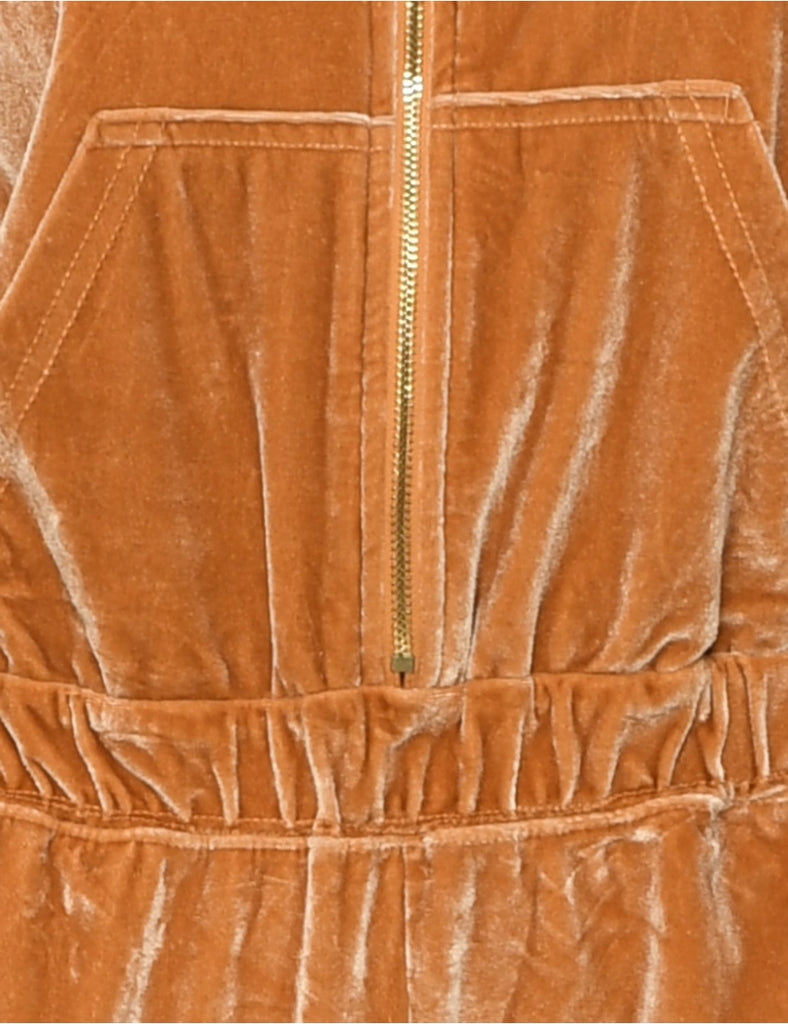 Velvet Bronze Jumpsuit - L