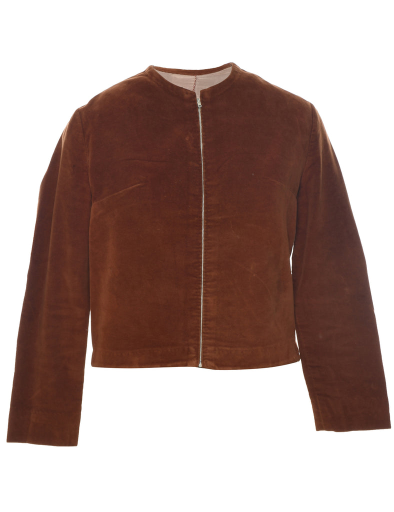 Velvet Brown Jacket - M