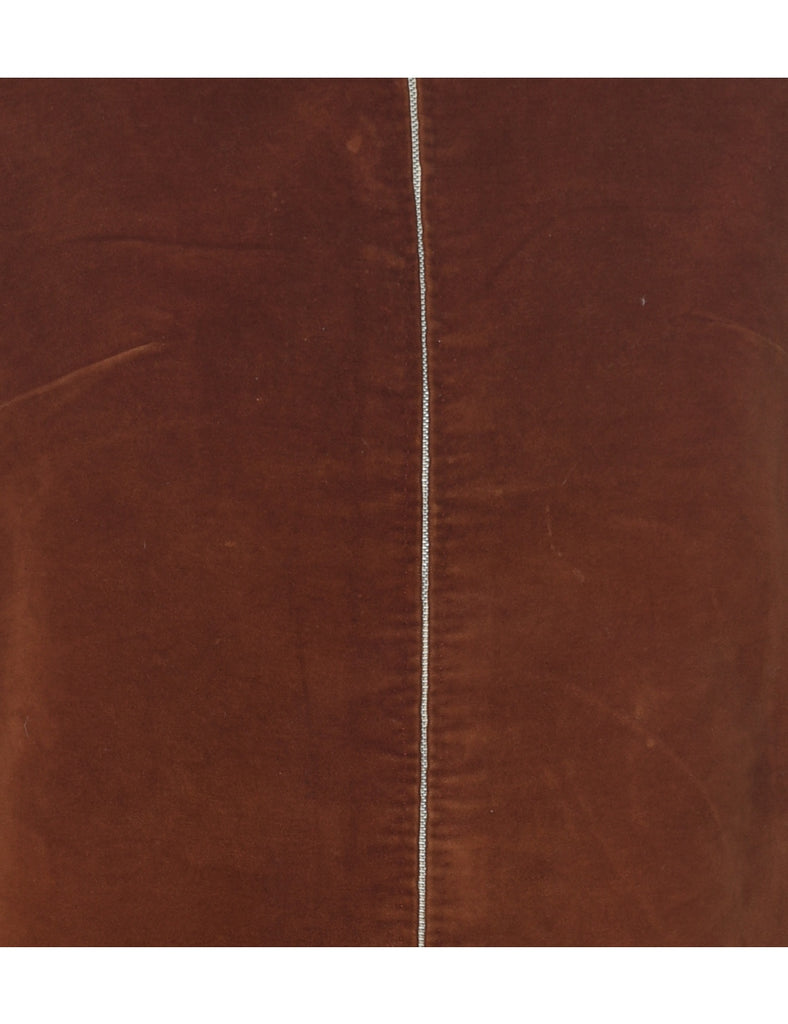 Velvet Brown Jacket - M