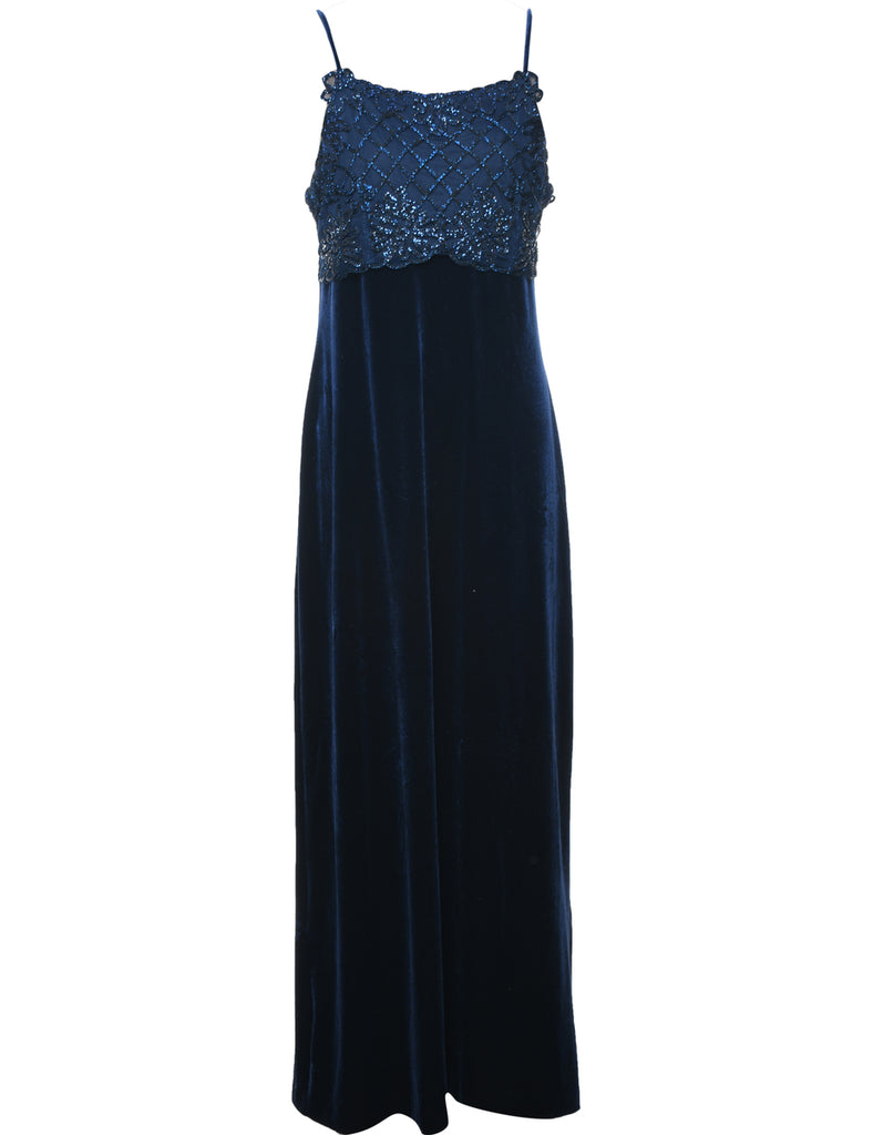 Velvet Evening Dress - M