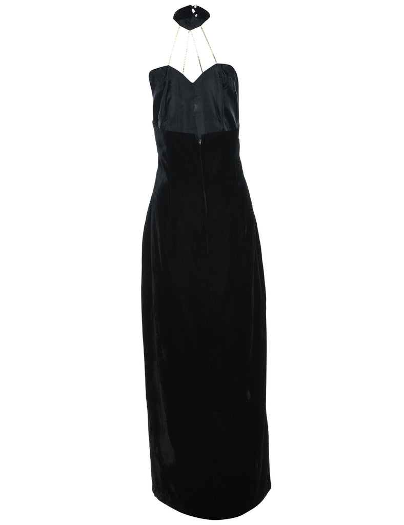 Velvet Evening Dress - M
