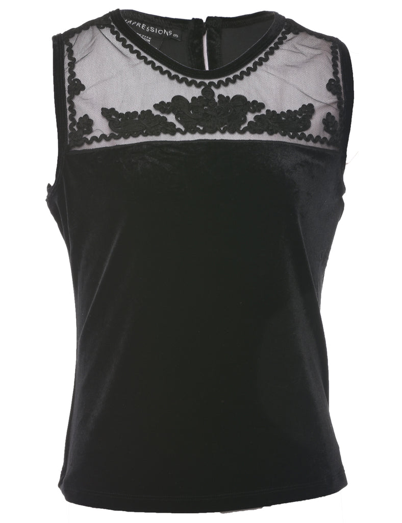 Velvet Evening Top - M