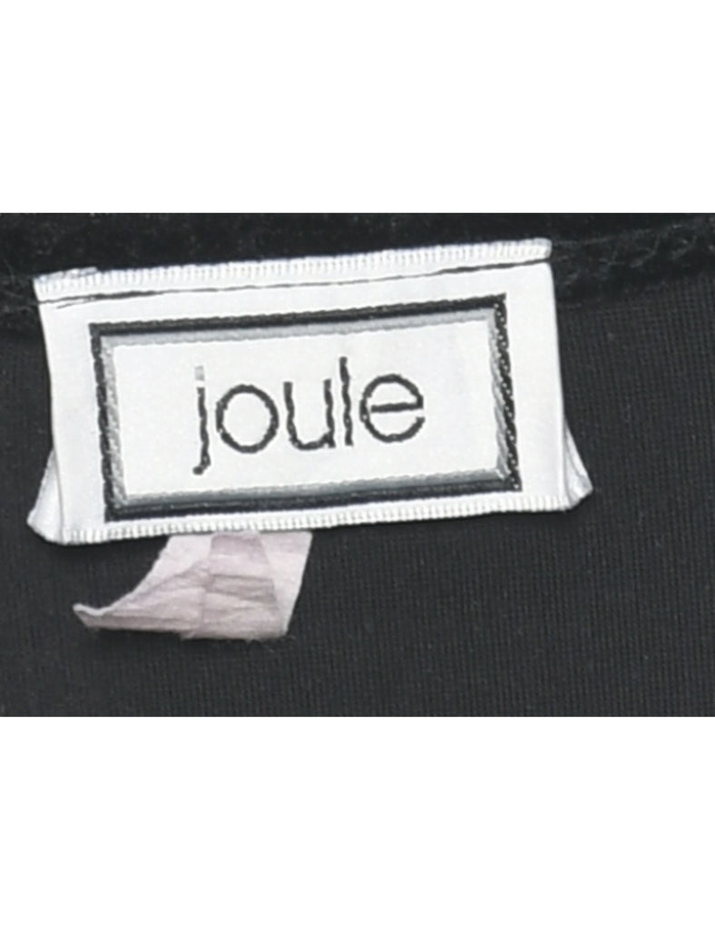 Velvet Fabric Cropped black Evening Top - S