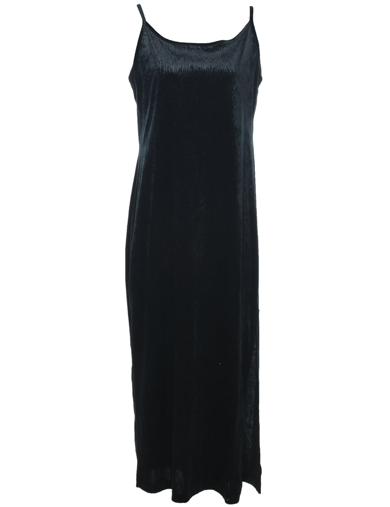Velvet Fabric Evening Dress - L