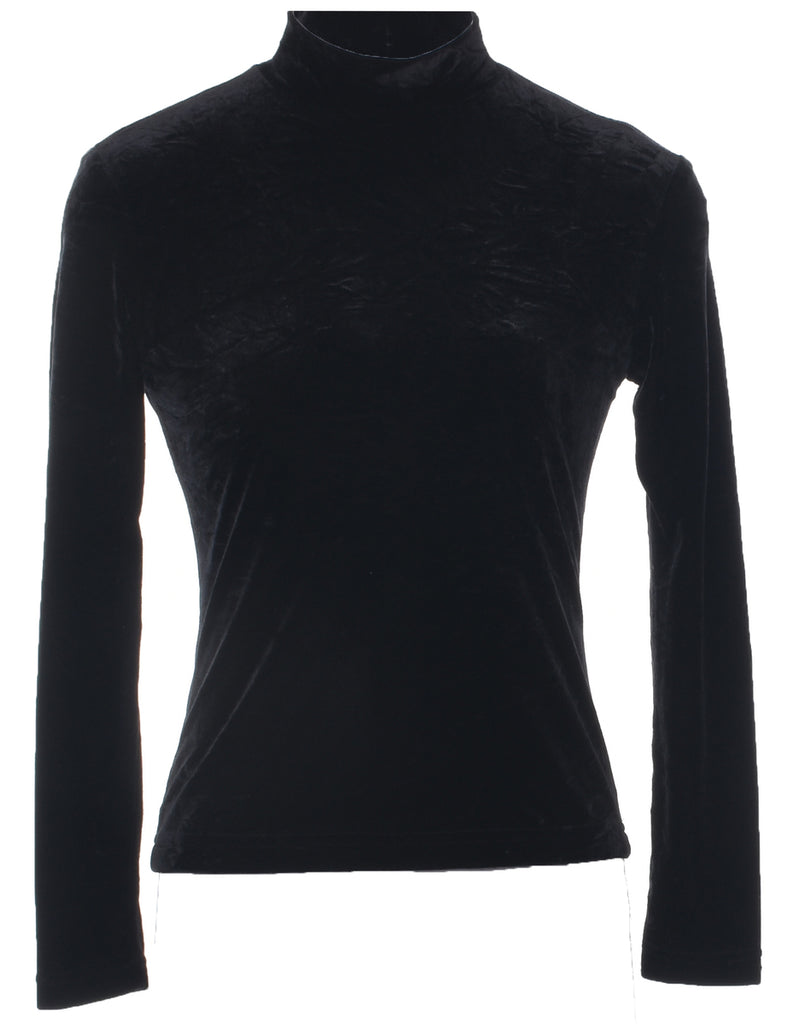 Velvet Fabric Evening Top - S