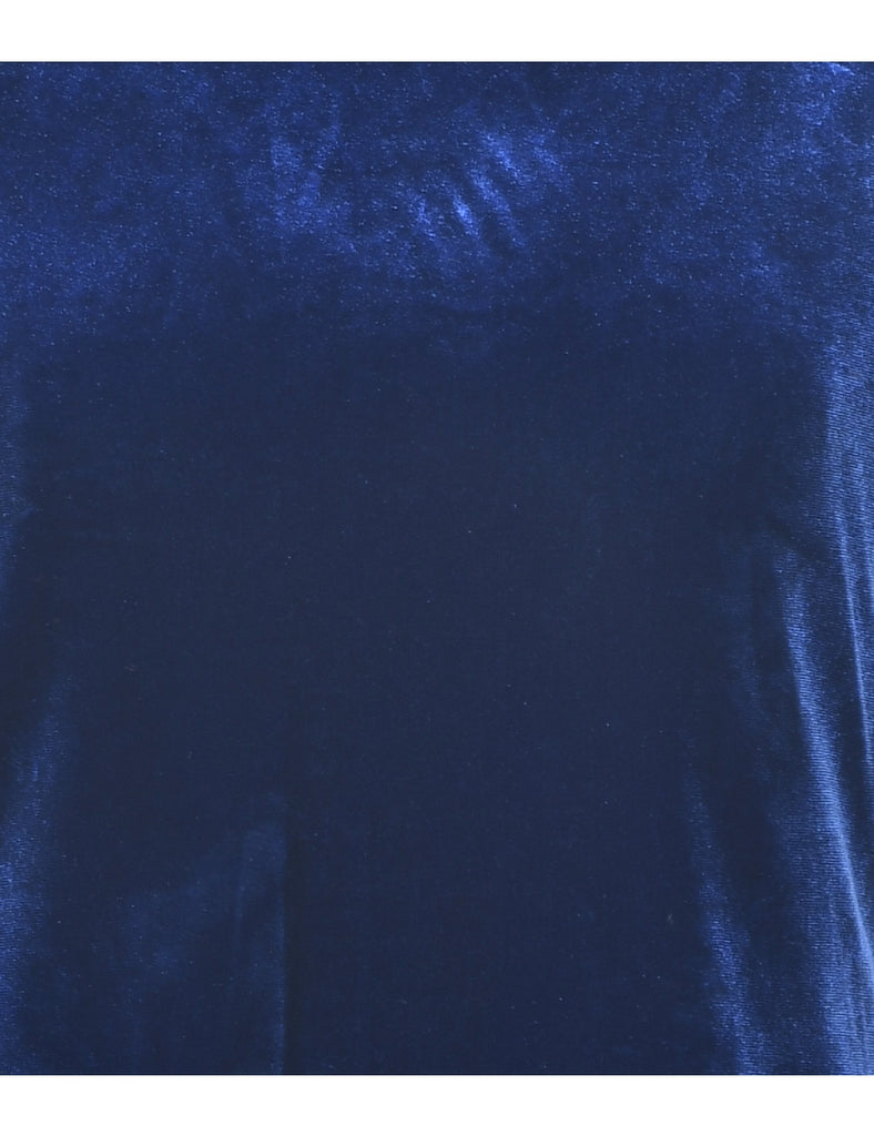 Velvet Fabric Evening Top - M